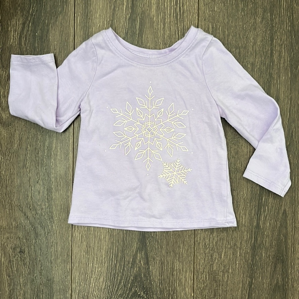 ⚡️5/$20 Cat and Jack Snowflake LongSleeve Shirt